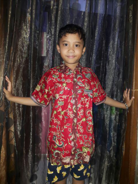 Hem Kemeja Batik Anak Cowok Gentong
