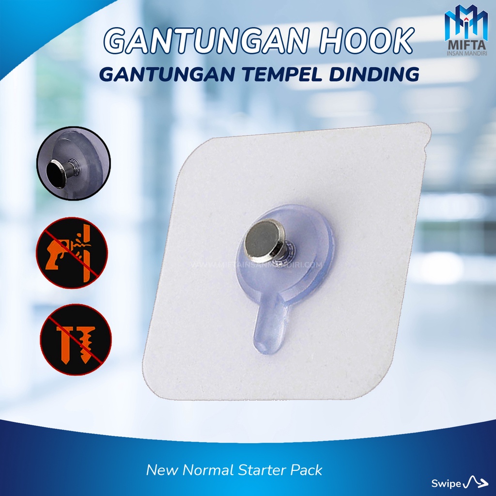 GANTUNGAN HOOK / HOOK TEMPEL / GANTUNGAN TEMPEL DINDING / HOOK