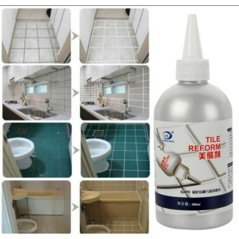 Tile Reform Waterproof Pengisi Celah Nat Keramik Anti Jamur 280ml