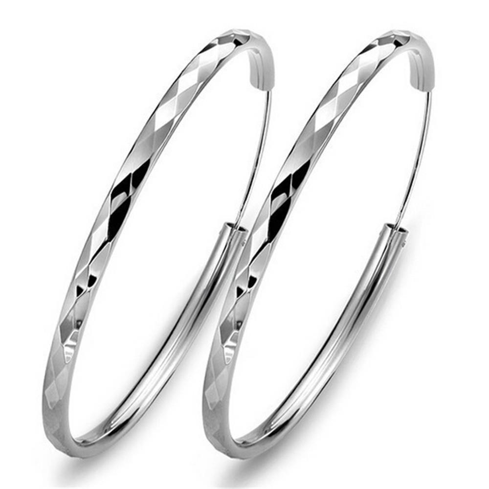 Lily Hoop Earrings 30mm-60mm Piercing Perhiasan Pesta Anting Loop Halus