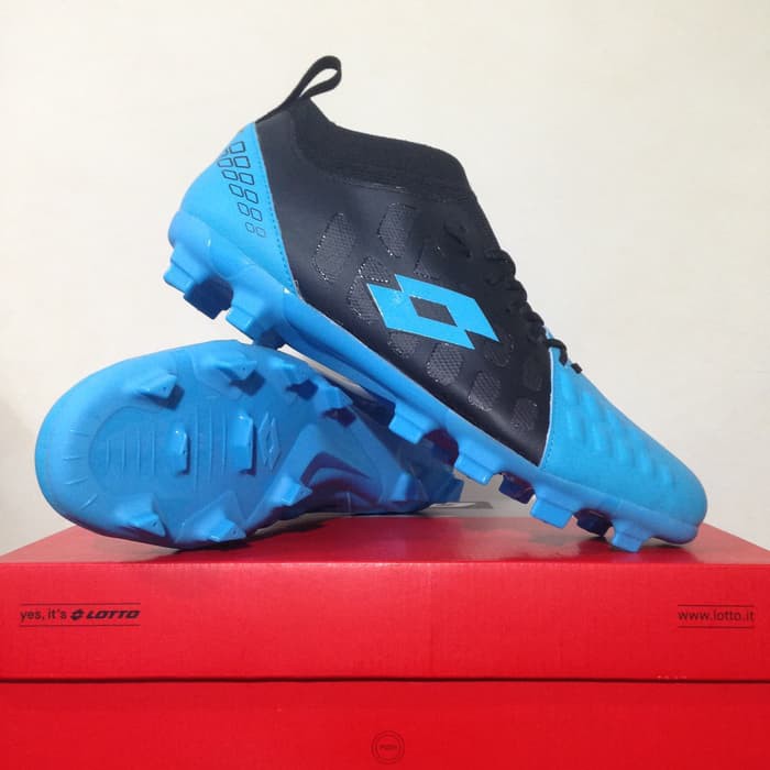 Sepatu Bola Lotto Energia FG Ocean Blue Black Original