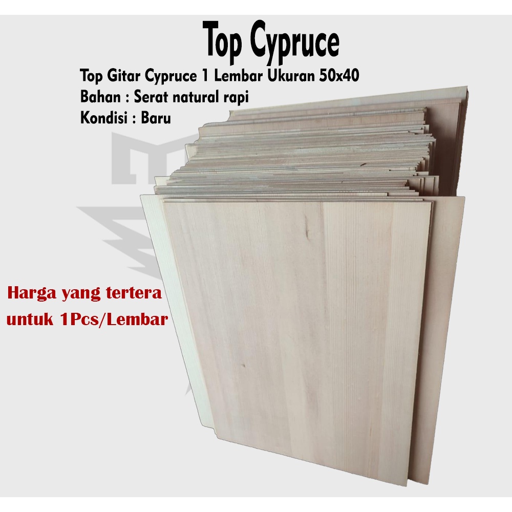 Top gitar spruce/Material gitar akustik