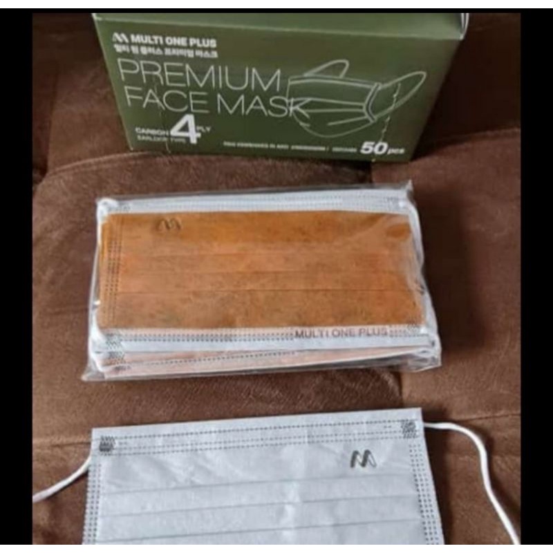 Masker Active Carbon Multi One Plus 4ply Kemenkes AKD 4 ply isi 50pcs ( Polusi Udara &amp; Anti Virus)