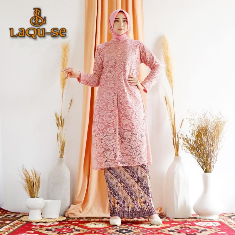 Tunik Brukat Kancing Depan/Tunik Brukat Murah/Tunik Fashion/Kebaya Wanita Modern/Kebaya Lamaran