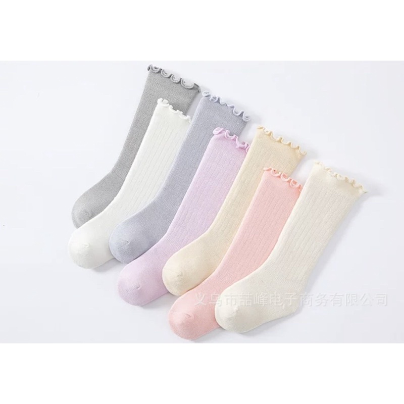 Kaos Kaki Polos Panjang Anak Bayi Perempuan / Baby Girl Socks