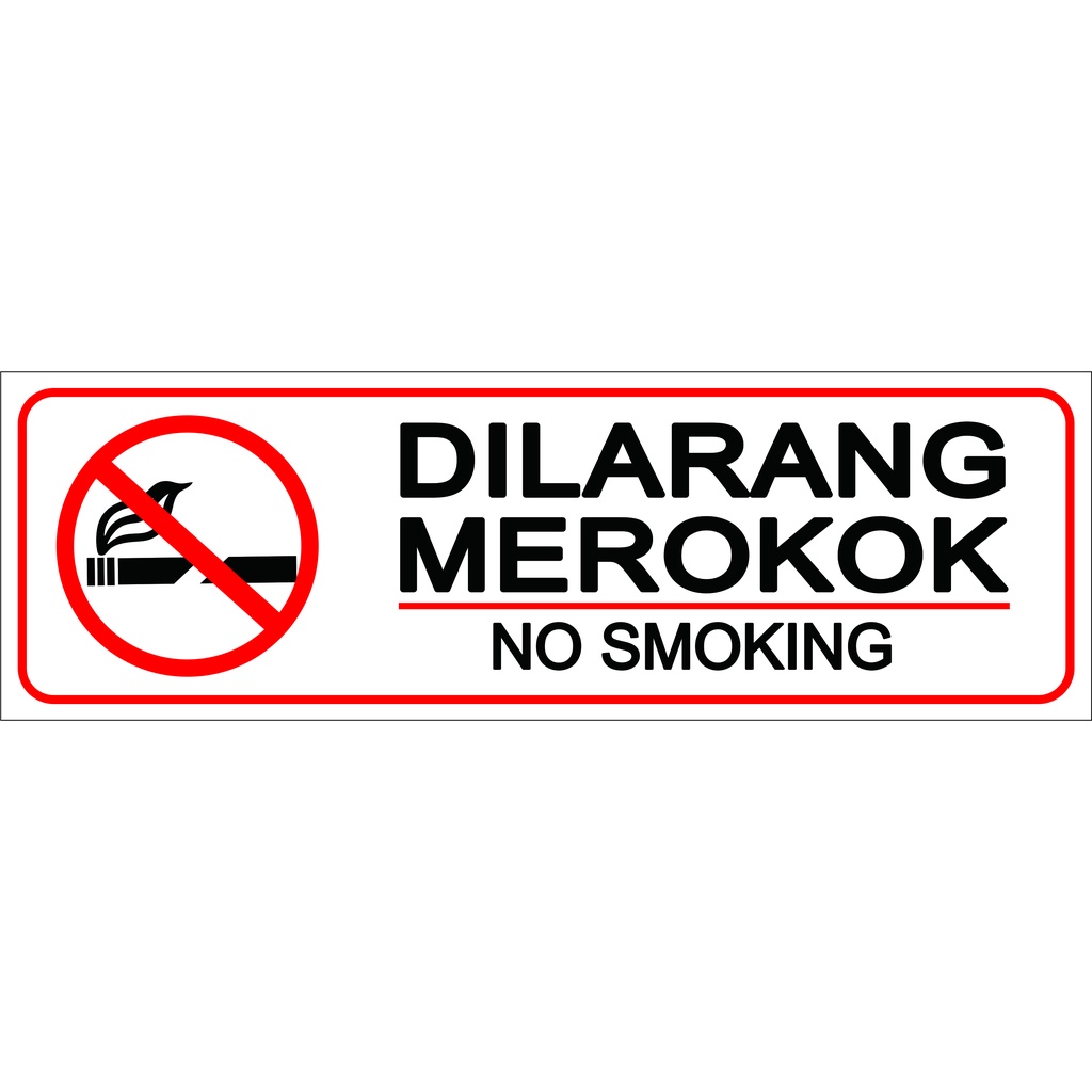 

stiker dilarang merokok no smoking