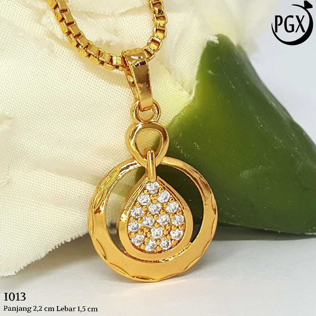 PGX Liontin Kalung Xuping Wanita Aksesoris Fashion Perhiasan Lapis Emas  - I013