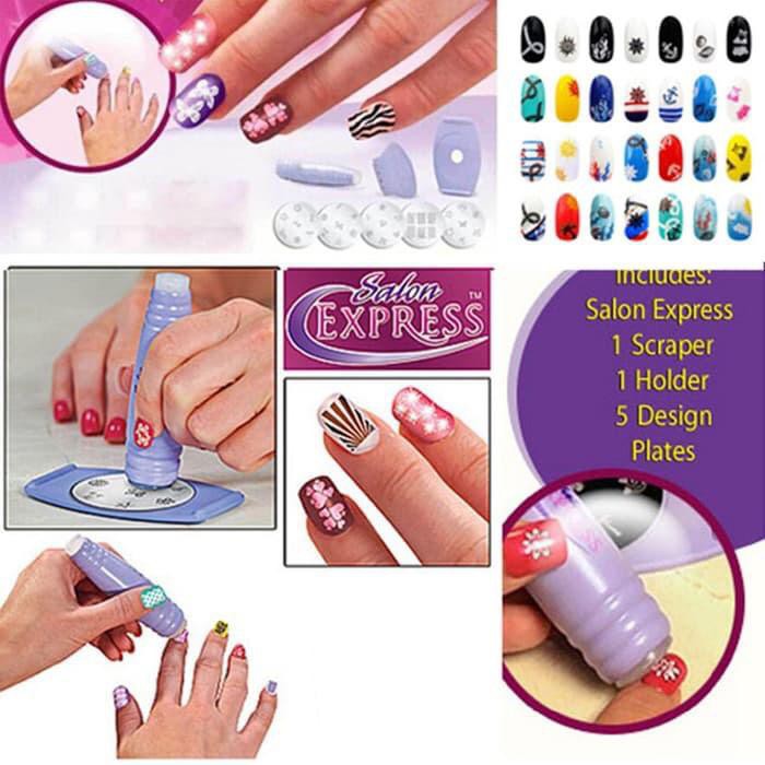 Salon Express alat penggambar kuku / NAIL ART STAMPING KIT