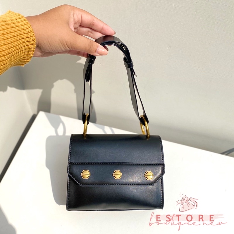 C&amp;K Studded Top Handle Bag