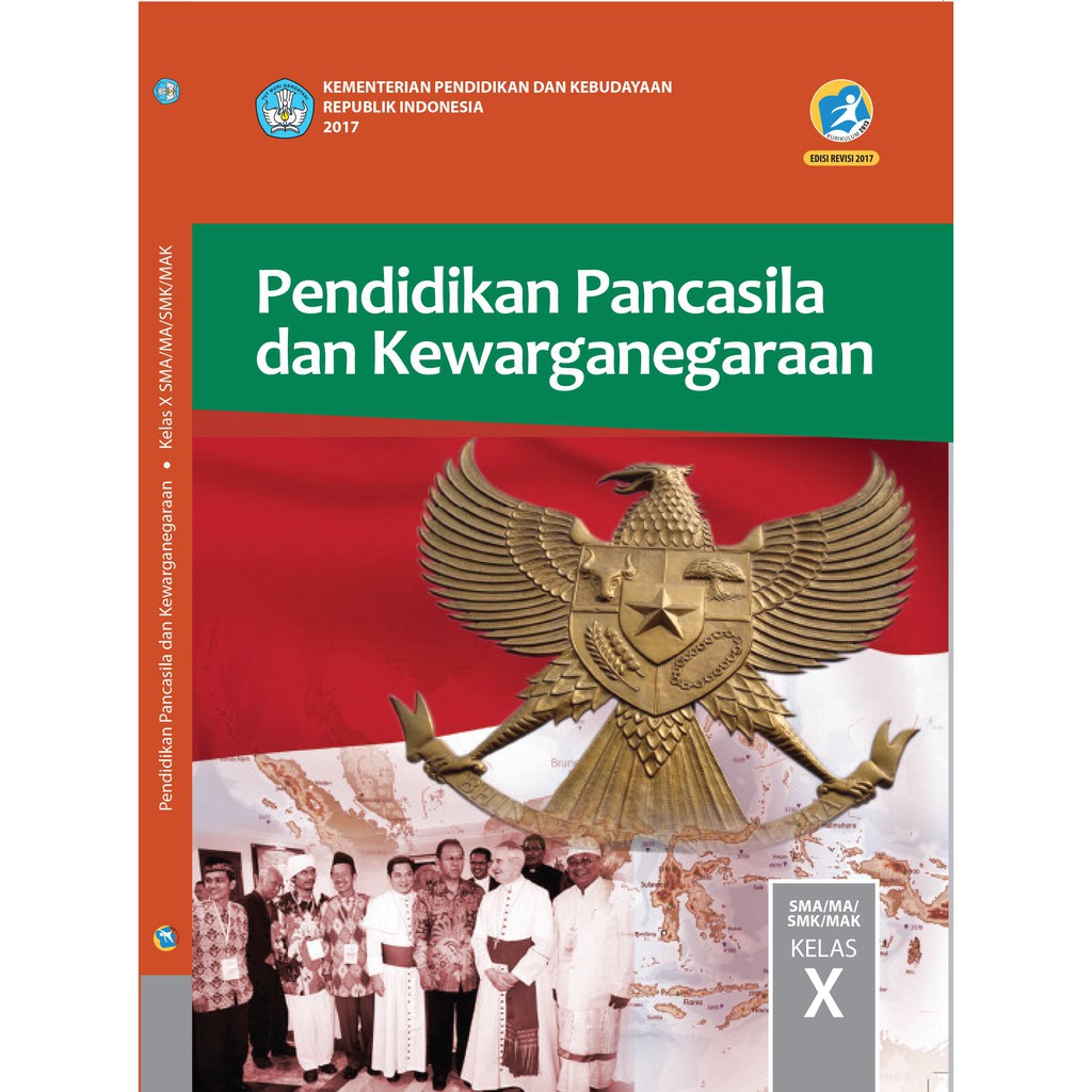 Buku paket ipa ips matematika bahasa indonesia inggris pkn pai senibudaya prakarya pjok sma kelas 10-PKN