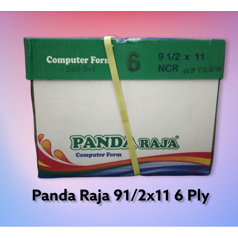 

PANDA RAJA kertas Continious form 91/2x11 6 Ply Ncr