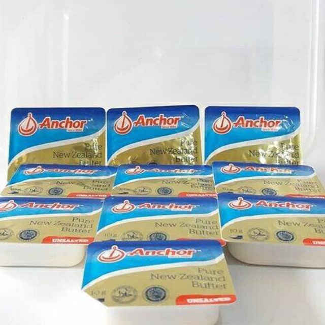 

Anchor Unsalted Butter Halal MUI MPASI / ANCHOR UNSALTED 10 x 7gram