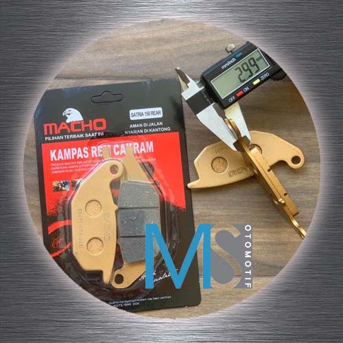 Discpad / Diskpad / Kampas Rem Belakang  Suzuki Satria FU 150 / Honda Supra X 125 Injeksi / CS1 - MS Otomotif