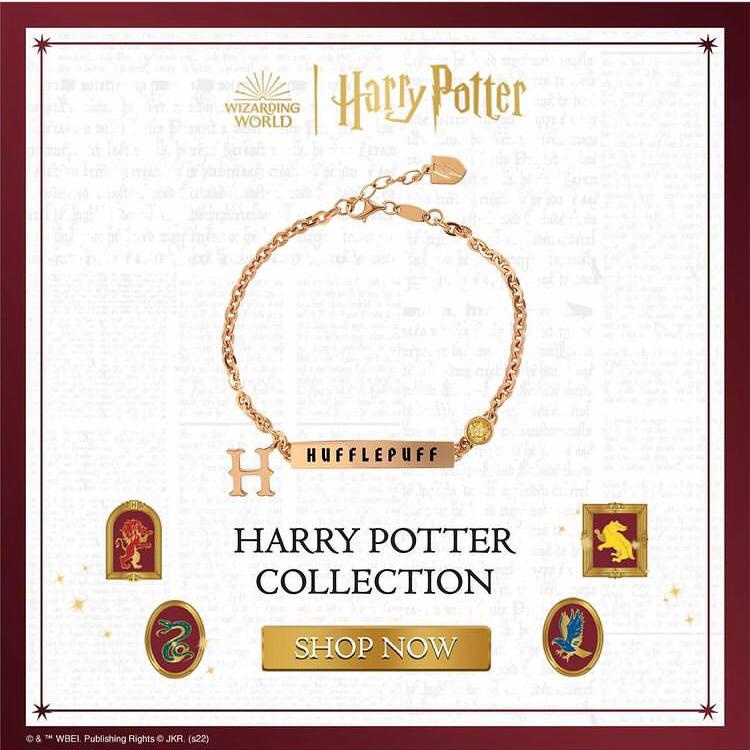Gelang Emas Harry Potter Hufflepuff Plat Gold Collections 17K 1433678-1433579-1433951