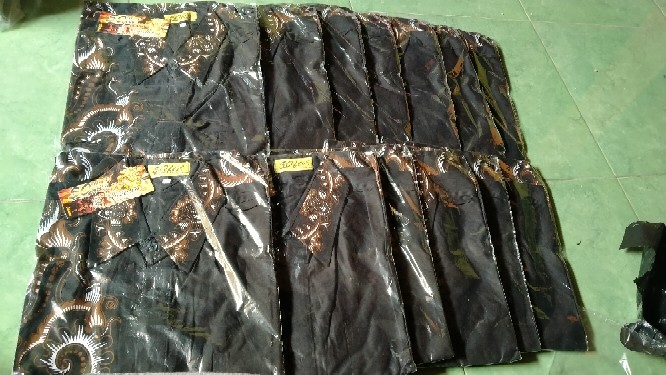 Kemeja Batik Pria Lengan Pendek Black Sweet ( Size  M, L, Xl, Xxl )