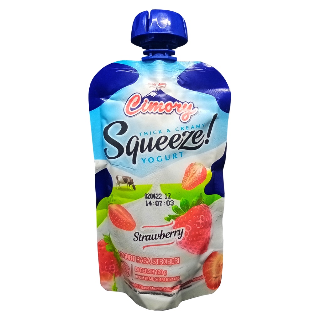 Jual Cimory Yogurt Squeeze Strawberry 120g Shopee Indonesia