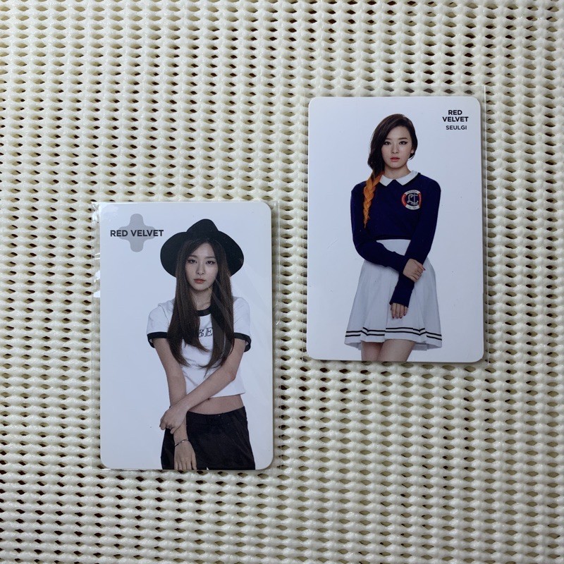 red velvet seulgi coex & fortune cookie photocard set