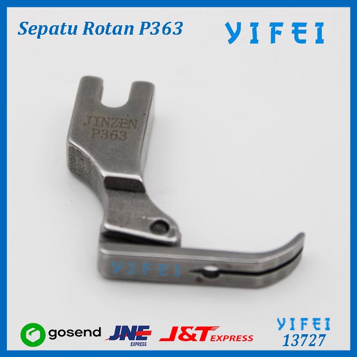 P363 Sepatu Sleting Mesin Jahit - zipper presser foot High Speed Industrial/YIFEI-13727