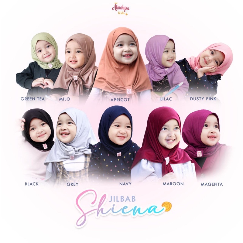 JILBAB SHIENA BY ALMAHYRA KIDS | JILBAB ANAK | KERUDUNG ANAK | HIJAB ANAK | PASHMINA ANAK