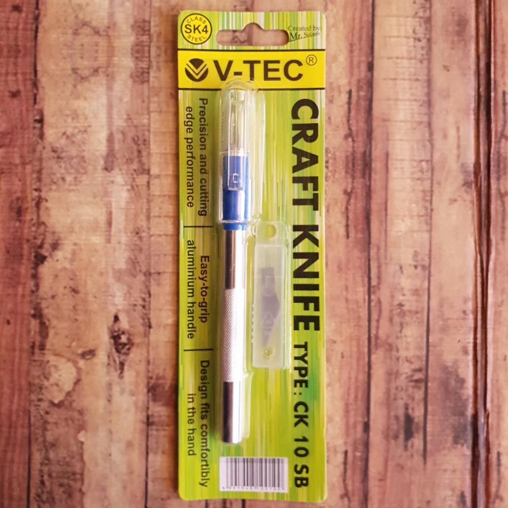 

Craft Knife V-Tec CK 20 SB - Pisau Kerajinan - Hobby Knife - Cutter Pen - Pisau Ukir - Art