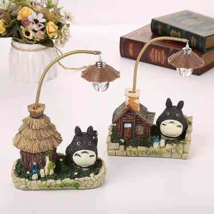 Lampu Hias Kamar Tidur New Creative Resin Cartoon Totoro /Doraemon /crazy animal Night Light LED Bedside Night Lights /Lampu hiasan kerajinan tangan