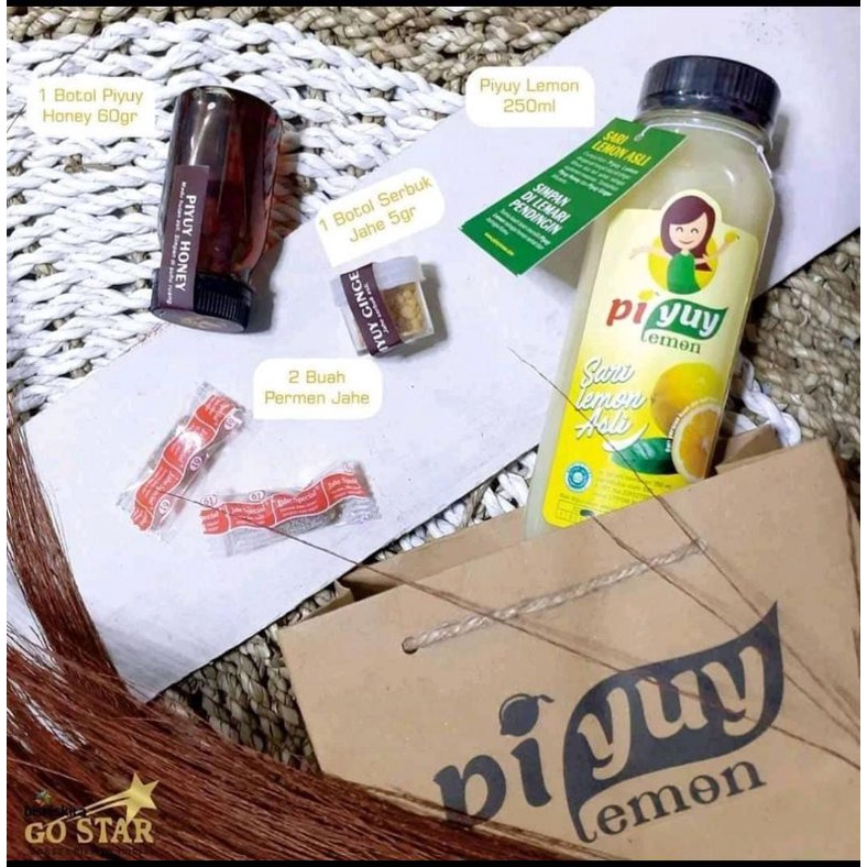 

Piyuy Lemon Free Piyuy Honey, Serbuk Jahe dan Permen Jahe Ting Ting