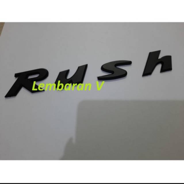 Emblem/ logo/ tulisan kap mesin Toyota Rush 3 x 5