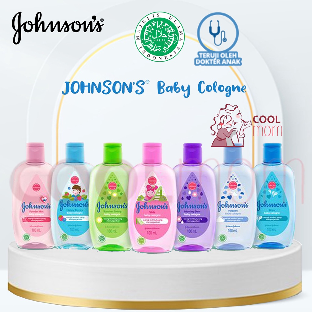 Johnson's Cologne parfum Baby slide, Summer swing, happy berries, brisa, morning dew, heaven johnsons 100ml