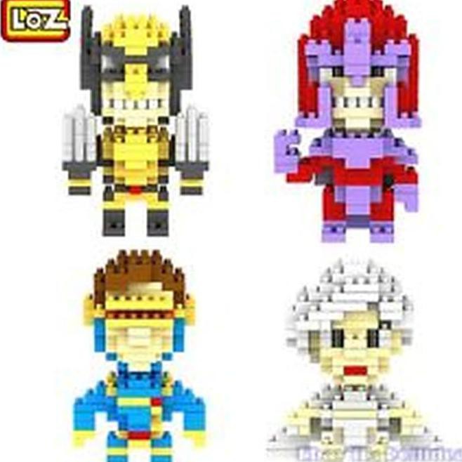 New Lego Nano Loz Block Diamond X Men Xmen Wolverine Storm Cyclops Magneto