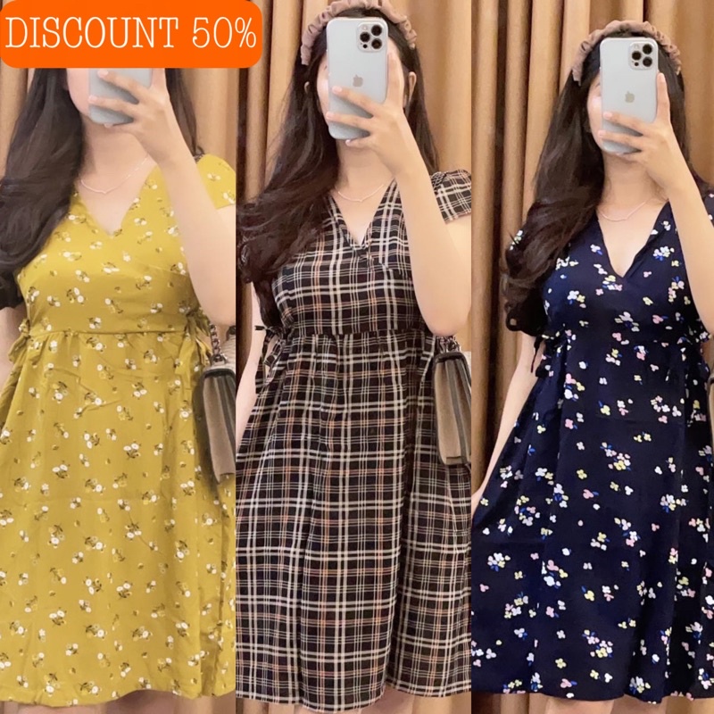 Baju tidur wanita daster kimono busui friendly bahan rayon premium adem