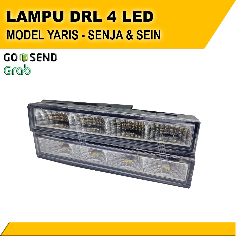 Lampu DRL 4 LED - Model Yaris Senja &amp; Sein