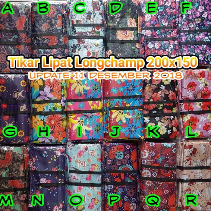 Tikar lipat / tikar longchamp / tikar karet /tikar 150x200