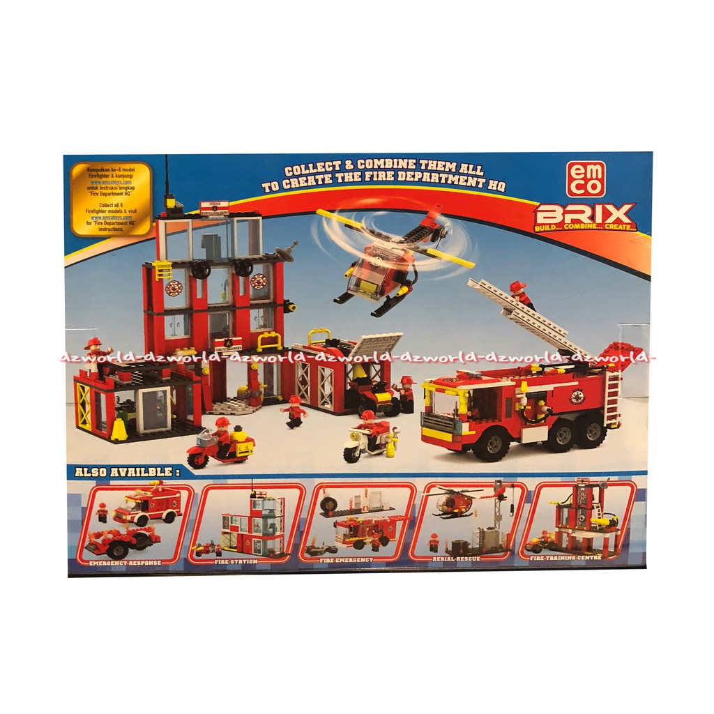 Emco Brix Build Combine Create Sea Rescue Mainan Lego Laut Mainan Balok