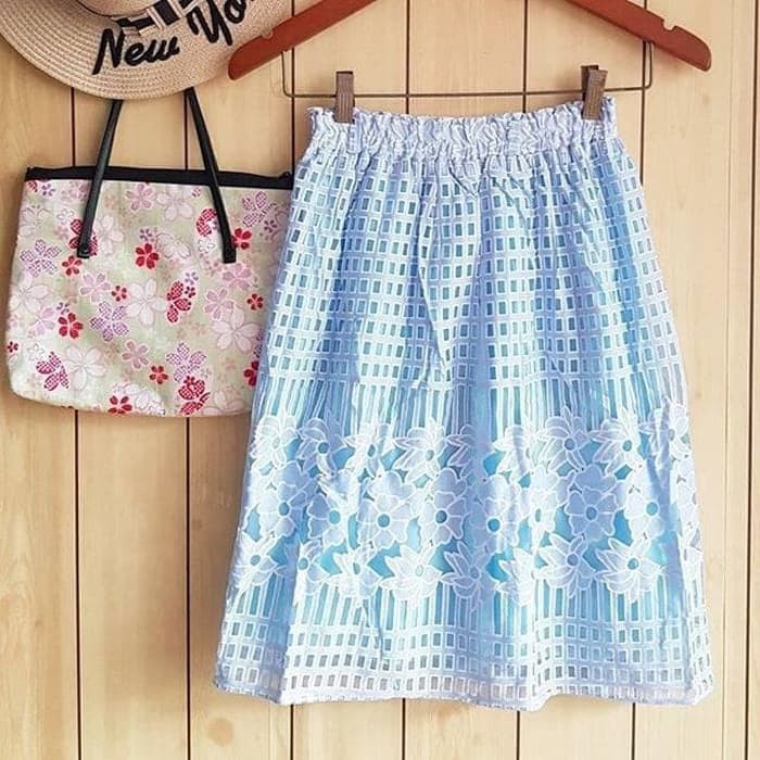 Import bangkok - Lacely Flower organza rok flare skirt