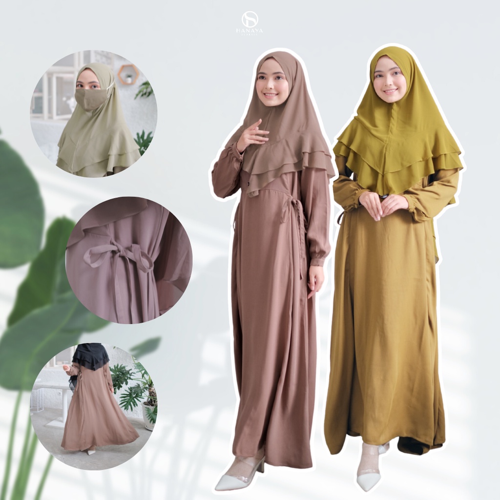 hanayascarves x nisacookie - Safa Dress | Basic Dress | Gamis Muslim | Fashion Wanita Muslim
