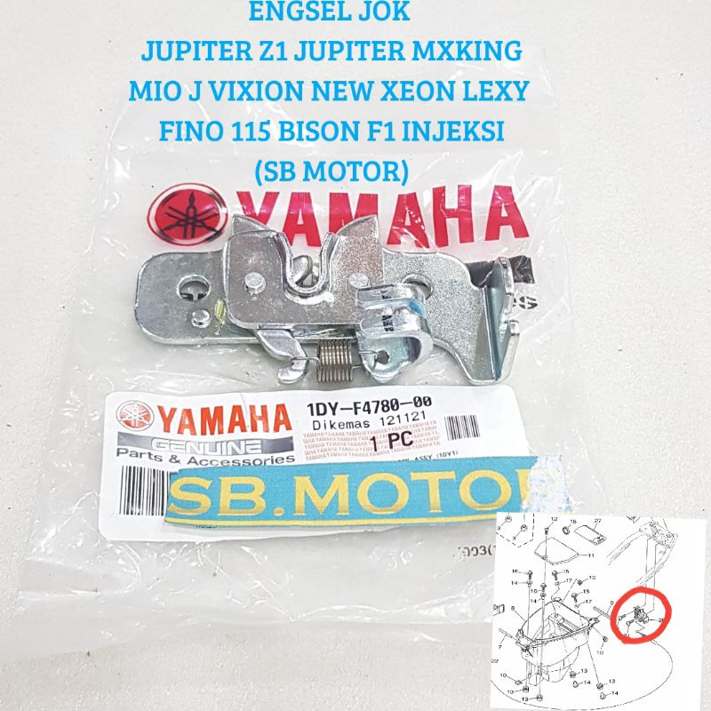 ENGSEL JOK KUKU KUPU JOK JUPITER Z1 FI JUPITER MXKING FINO F1 LEXI 125 BISON F1 ASLI YGP 1DY-F4780-0