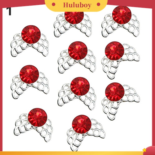 Huluboy Huluboy♡ 10pcs Stiker Berlian Imitasi 3D Hollow Untuk Dekorasi Manicure DIY