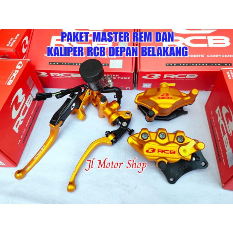 MASTER REM RCB KIRI KANAN HANDLE KOPLING PLUS CALIPER KALIPER RCB DEPAN BELAKANG GSX 150 SATRIA FU 150 KARBU SATRIA FU 150 INJEKSI SATRIA 2 TAK SATRIA RU 120 KALIPER RCB S SERIES S1 S55 ORIGINAL