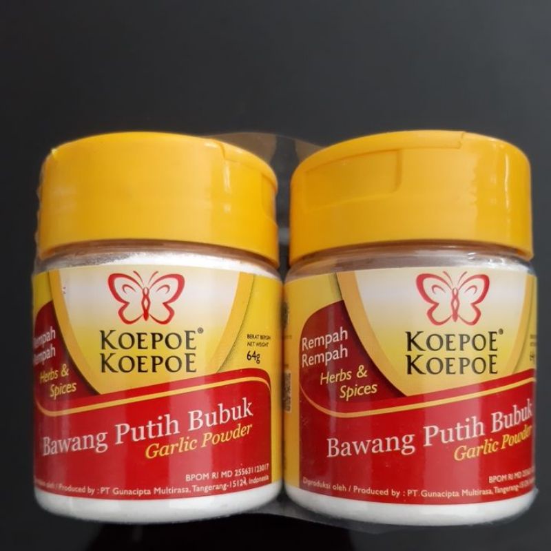 

Kupu Bawang Putih Bubuk 64g koepoe koepoe garlic powder