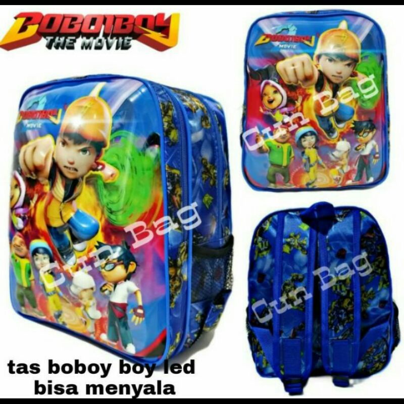 tas boboiboy tas sekolah anak sd tas sekolah boboi gambar timbul led di tas bisa nyala tas ransel