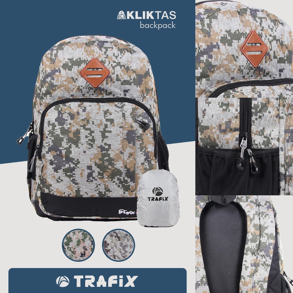 [KLIKTAS] Tas Ransel Laptop TRAFIX Lizzie 77143 - Tas Punggung pria Backpack sekolah kantor