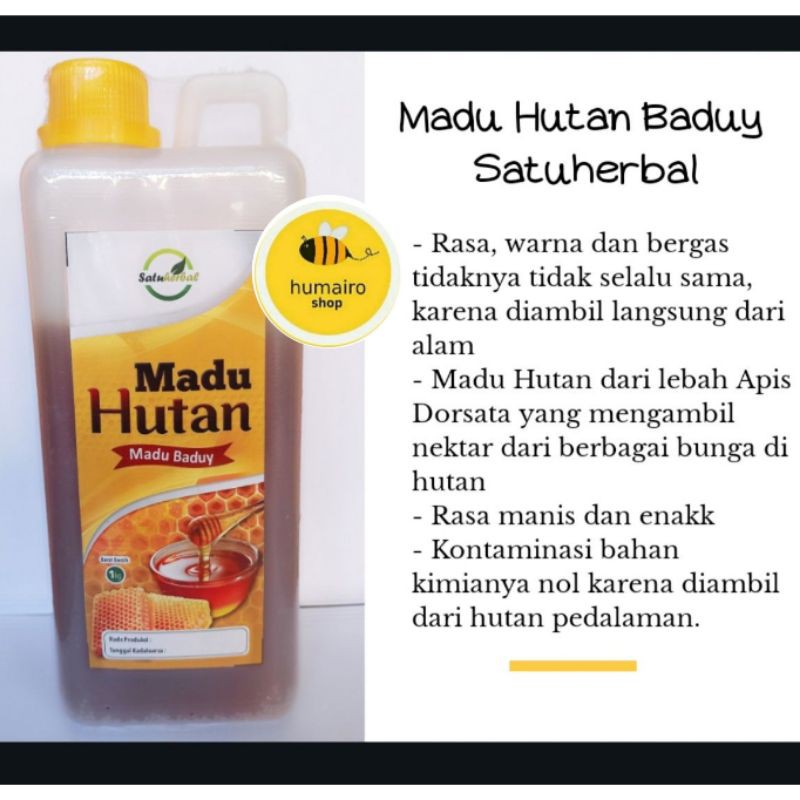 

Madu Hutan Baduy 500gr, Setengah kilogram