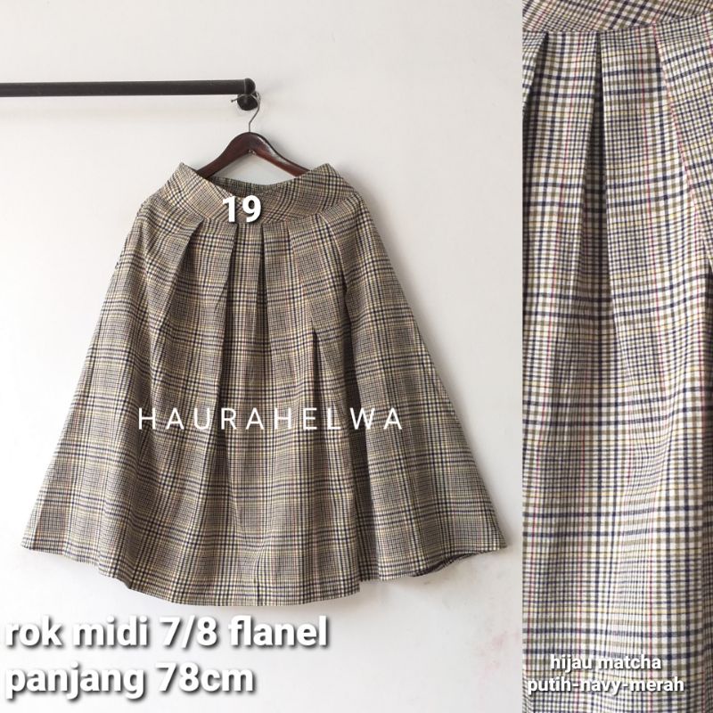 ROK FLANEL IMPORT MIDI 7/8 TARTAN HAURAHELWA-19