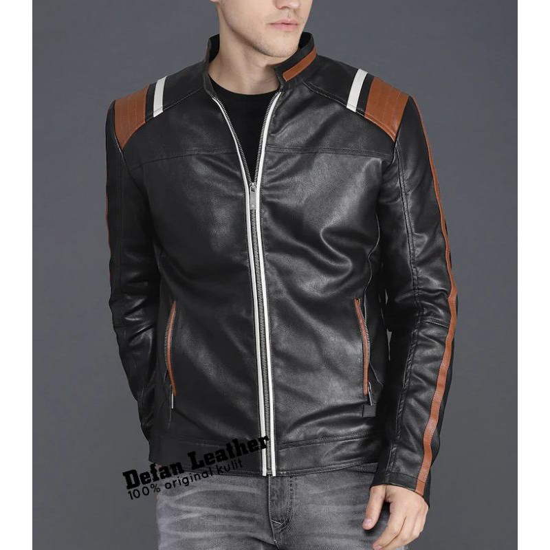 Jaket kulit Asli model elegan