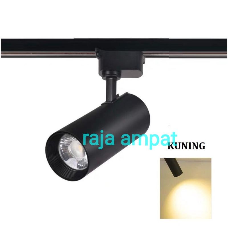 Lampu Rell Track Led Spotlight led sorot Lampu Sorot Tracklight Rel Spotlight hitam