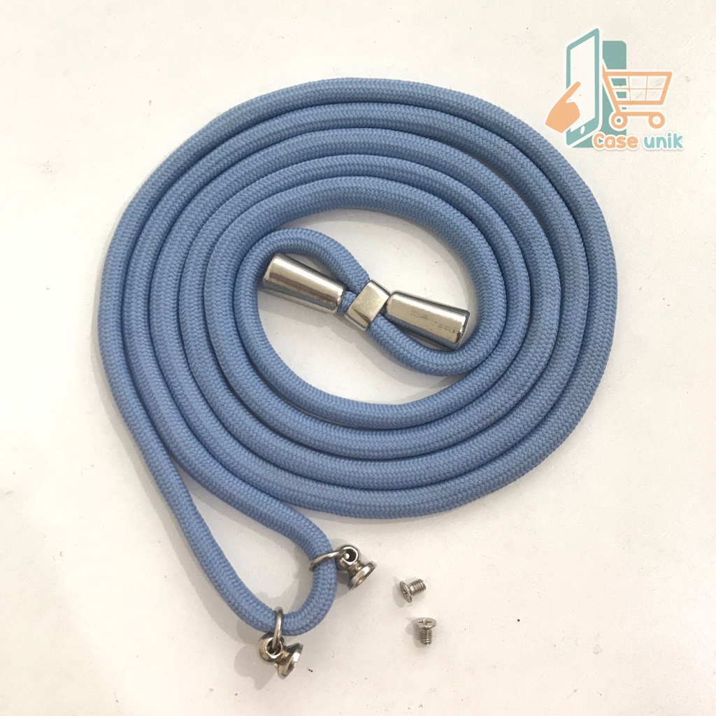 TALI BAUT SLING CASE SLINGCASE TALI LANYARD HP STRAP GANTUNGAN LEHER PLUS MUR + BAUT SEKRUP STAINLESS CANDY KOPER CHOICE DOVE UNIVERSAL CS3549