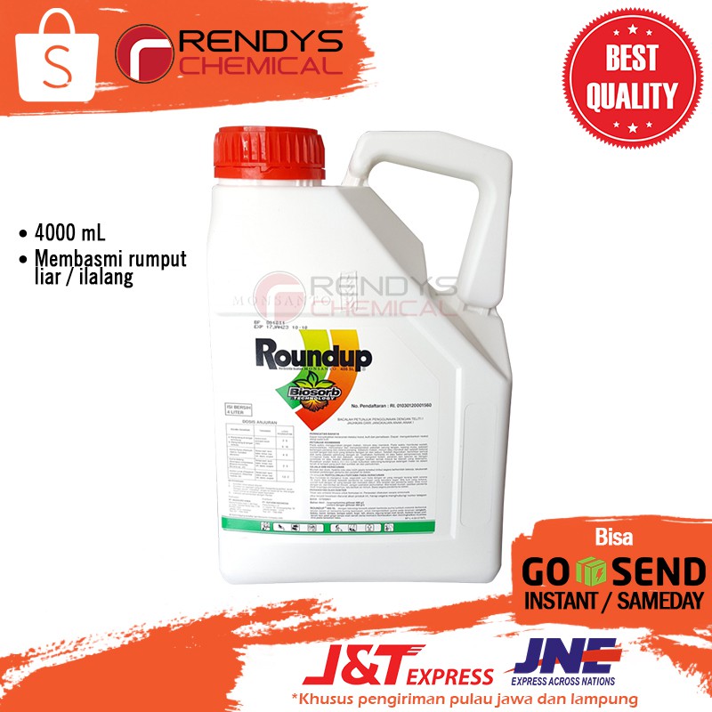 RoundUp 4 Liter - Obat Pembasmi Rumput Round Up