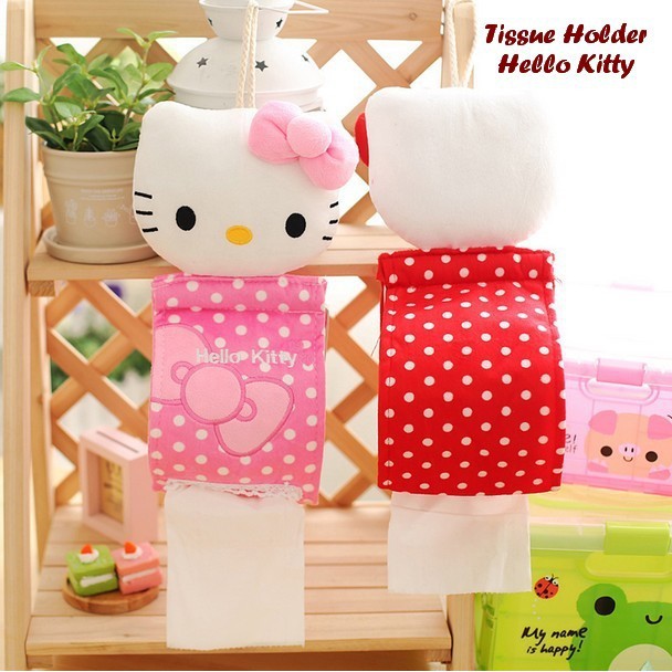 Tempat Tissue Gulung Hello Kitty Tissue Holder boneka New