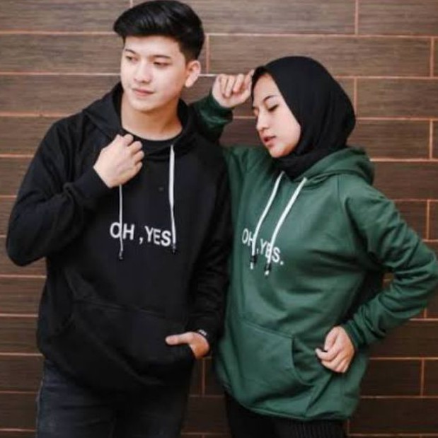 SWEATER HOODIE OH, YES SIZE M-XL UNISEX