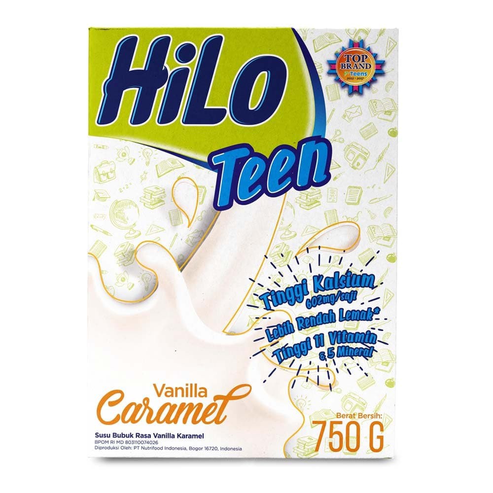 

PROMO BUY 1 GET 1 FREE HILO TEEN VANILLA CARAMEL 750GR (ED JUN 2020) TERMURAH